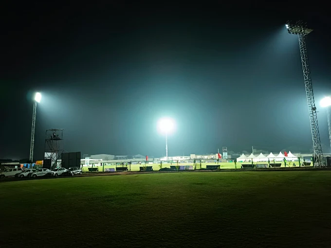 Cricket ground at Gurukul Stadium Himayatnagar